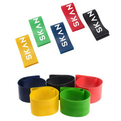 5 Level Resistance Rubber Bands - Yoga Training Elastic Bands