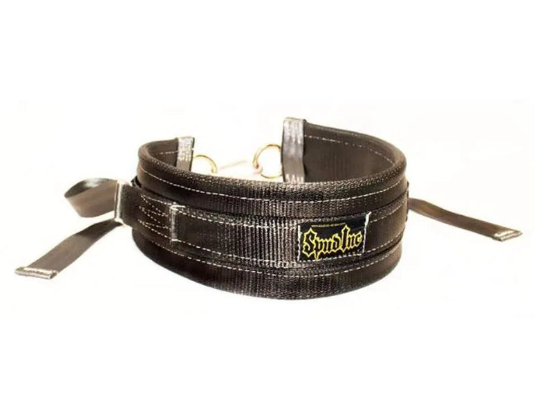 SPUD Inc Belt Squat Belt Large Adjustable Black Belt for Weight Lifting Strength Training and Power Lifting
