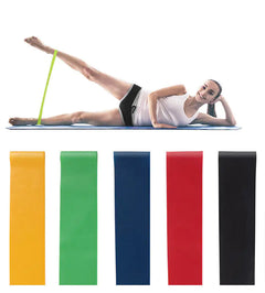 5 Level Resistance Rubber Bands - Yoga Training Elastic Bands